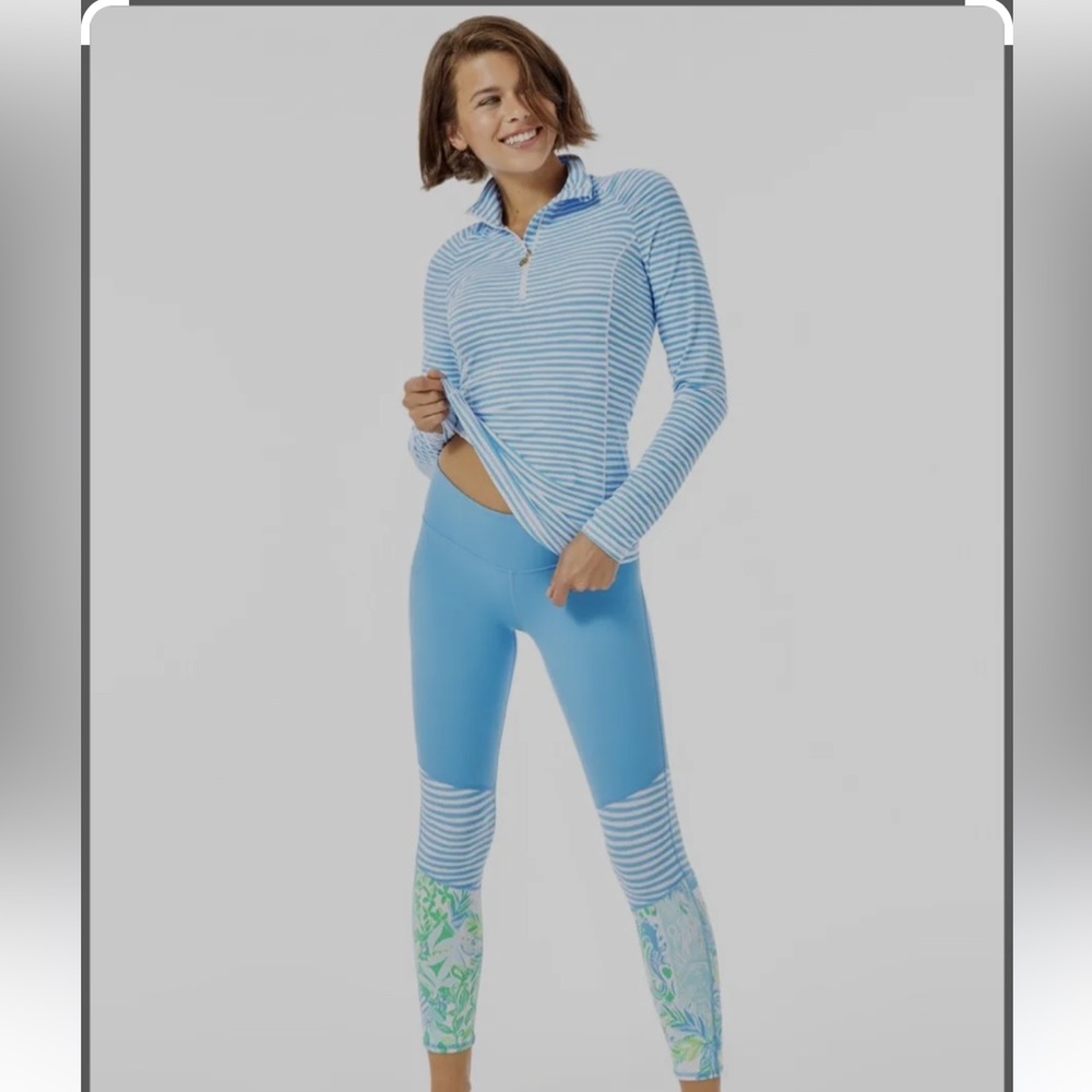 Lilly Pulitzer Weekender Midi Legging in Whisper Blue